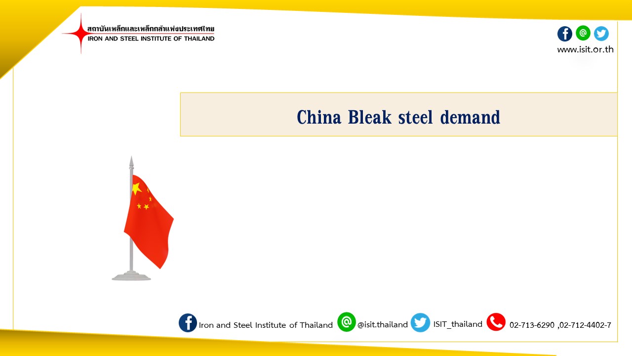 China Bleak steel demand