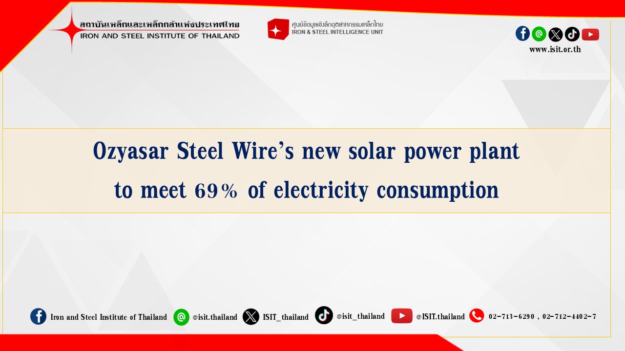 Ozyasar Steel Wire’s new solar power plant to meet 69% of electricity consumption