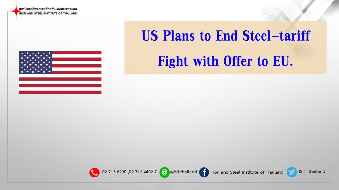 US Plans to End Steel-tariff Fight with Offer to EU.