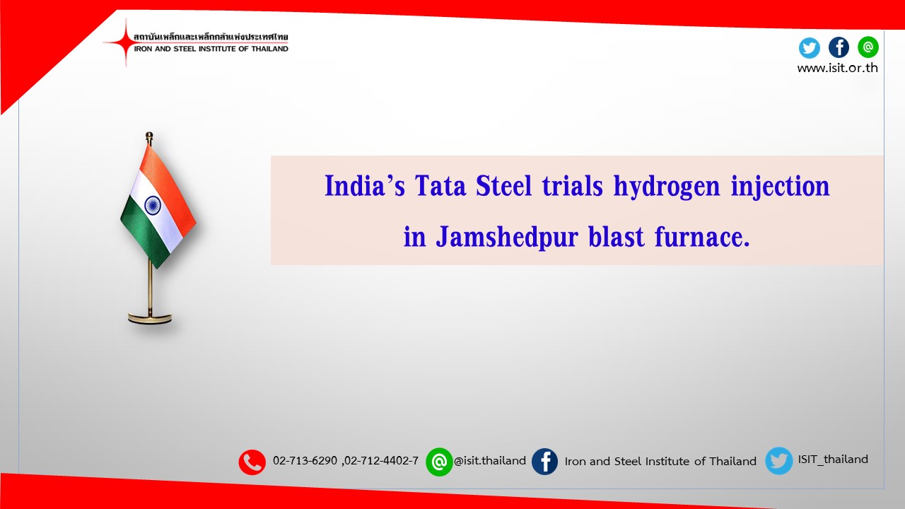 India’s Tata Steel trials hydrogen injection in Jamshedpur blast furnace.