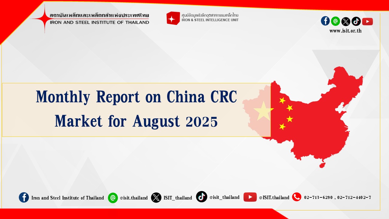 Monthly Report on China CRC Market for August 2025